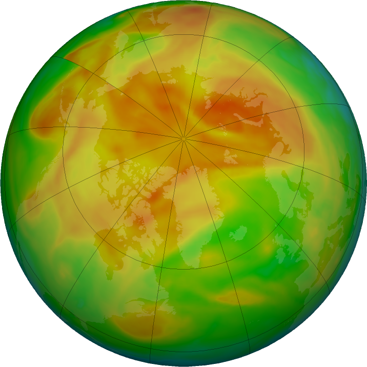 Arctic ozone map for 30 April 2022